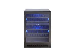 Zephyr PRW24C02BBSG 24 Black Stainless Dual Zone Wine Cooler