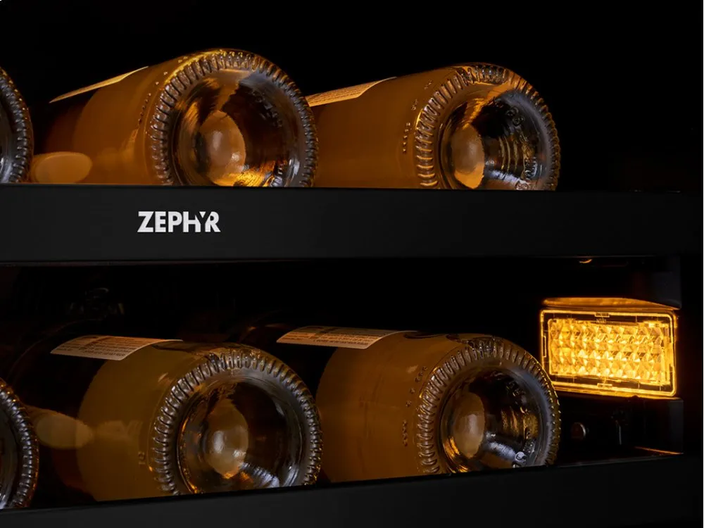 Zephyr PRW24C02BPG 24 Panel Ready Dual Zone Wine Cooler