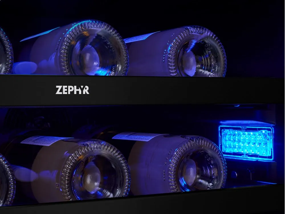 Zephyr PRW24C02BPG 24 Panel Ready Dual Zone Wine Cooler