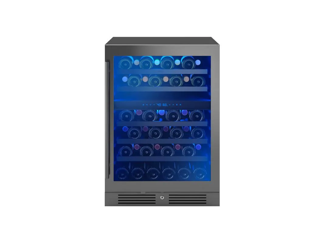 Zephyr PRW24C02CBSG 24 Black Stainless Dual Zone Wine Cooler