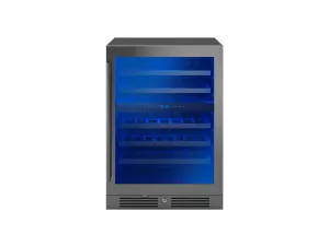 Zephyr PRW24C02CBSG 24 Black Stainless Dual Zone Wine Cooler