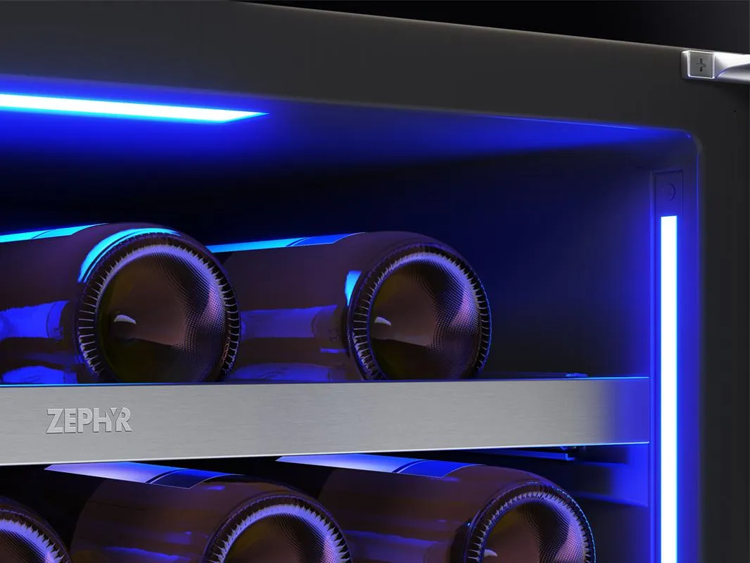 Zephyr PRW24C02CG 24 Dual Zone Wine Cooler