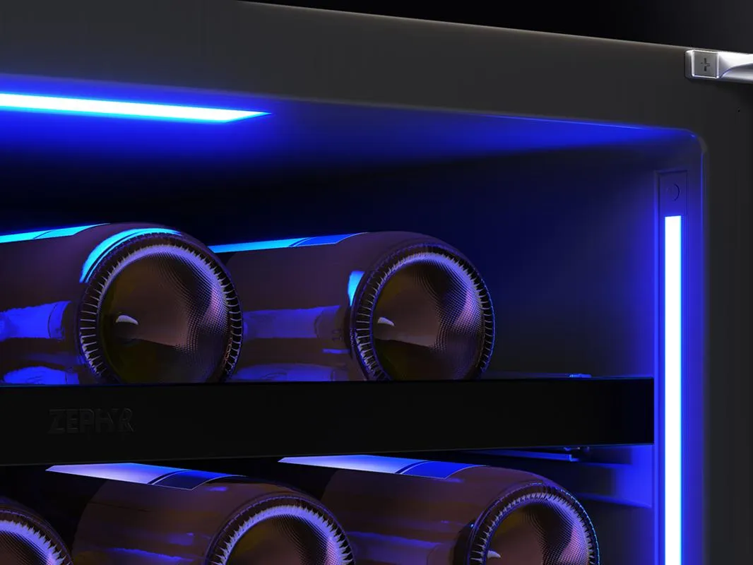 Zephyr PRW24C02CPG 24 Panel Ready Dual Zone Wine Cooler