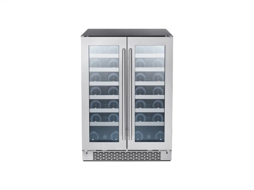 Zephyr PRW24C32BG 24 French Door Dual Zone Wine Cooler