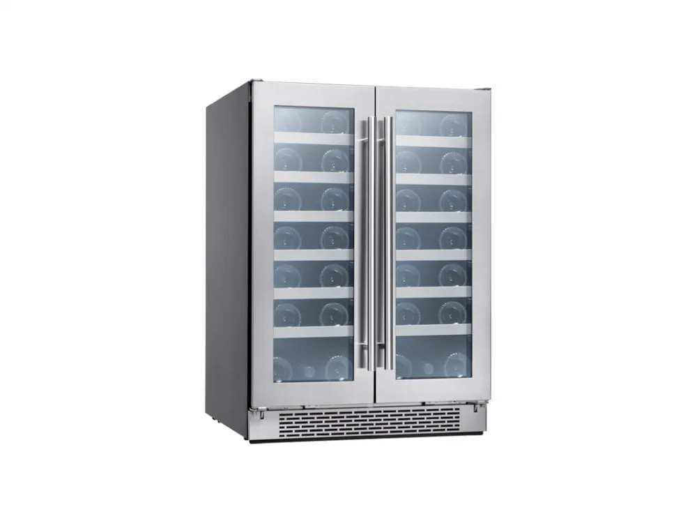 Zephyr PRW24C32BG 24 French Door Dual Zone Wine Cooler