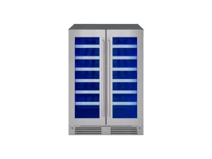Zephyr PRW24C32CG 24 French Door Dual Zone Wine Cooler