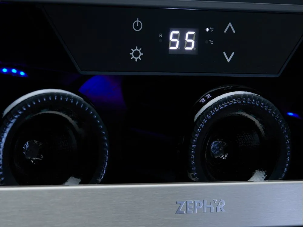 Zephyr PRW24F01AG 24 Single Zone Wine Cooler - Full Size