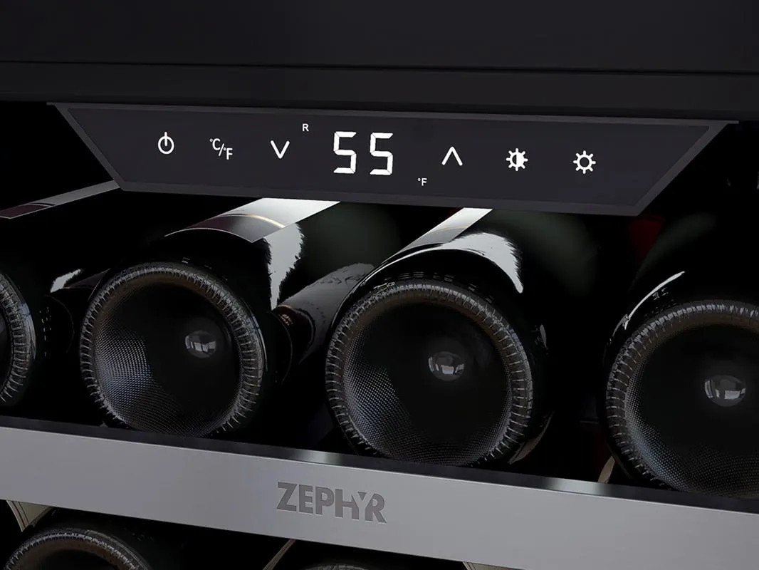 Zephyr PRW24F01CG 24 Full Size Single Zone Wine Cooler