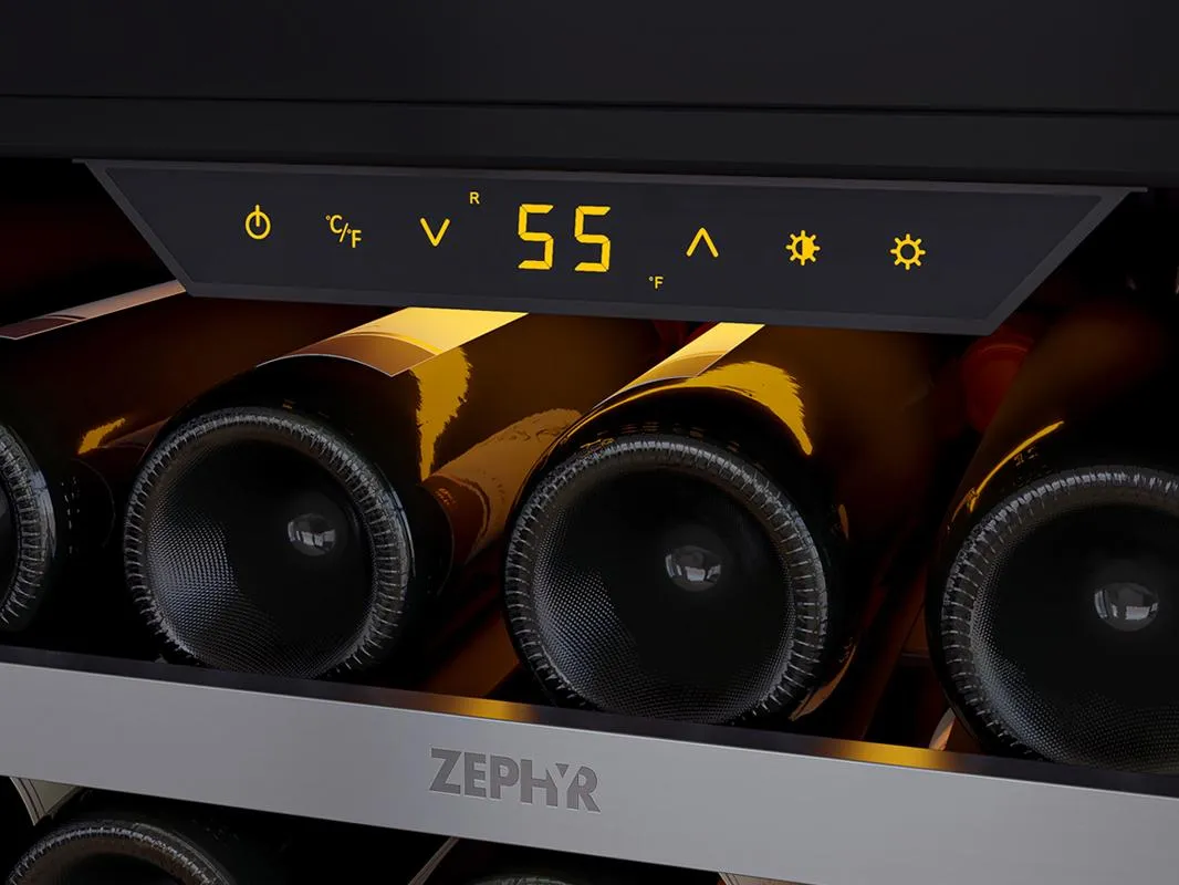 Zephyr PRW24F01CG 24 Full Size Single Zone Wine Cooler