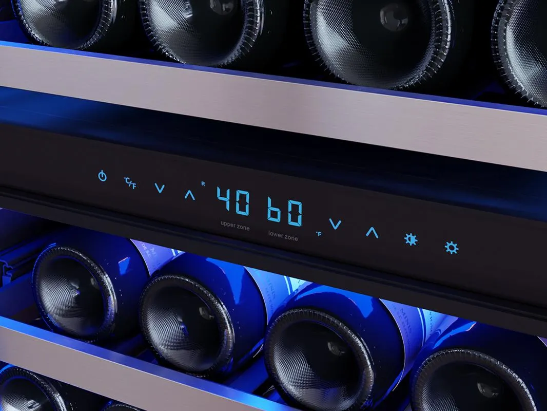 Zephyr PRW24F02CG 24 Full Size Dual Zone Wine Cooler