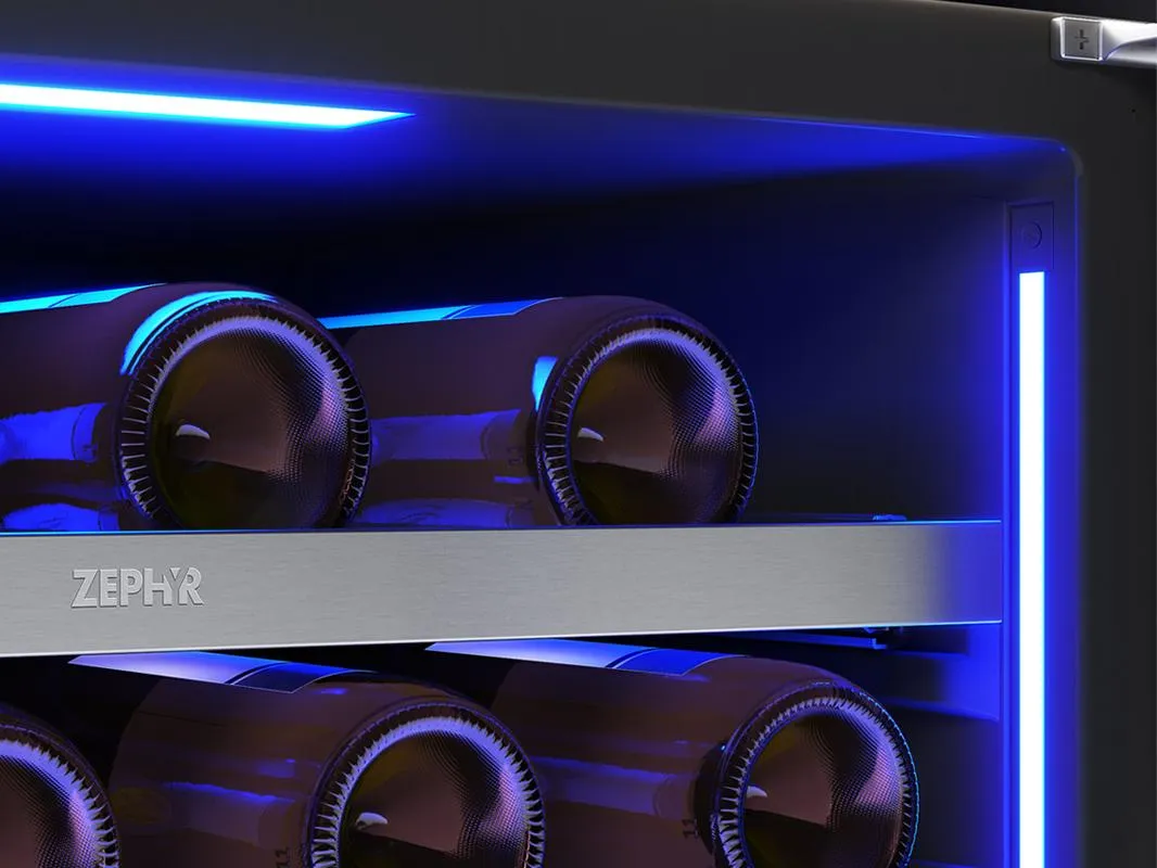 Zephyr PRW24F02CG 24 Full Size Dual Zone Wine Cooler