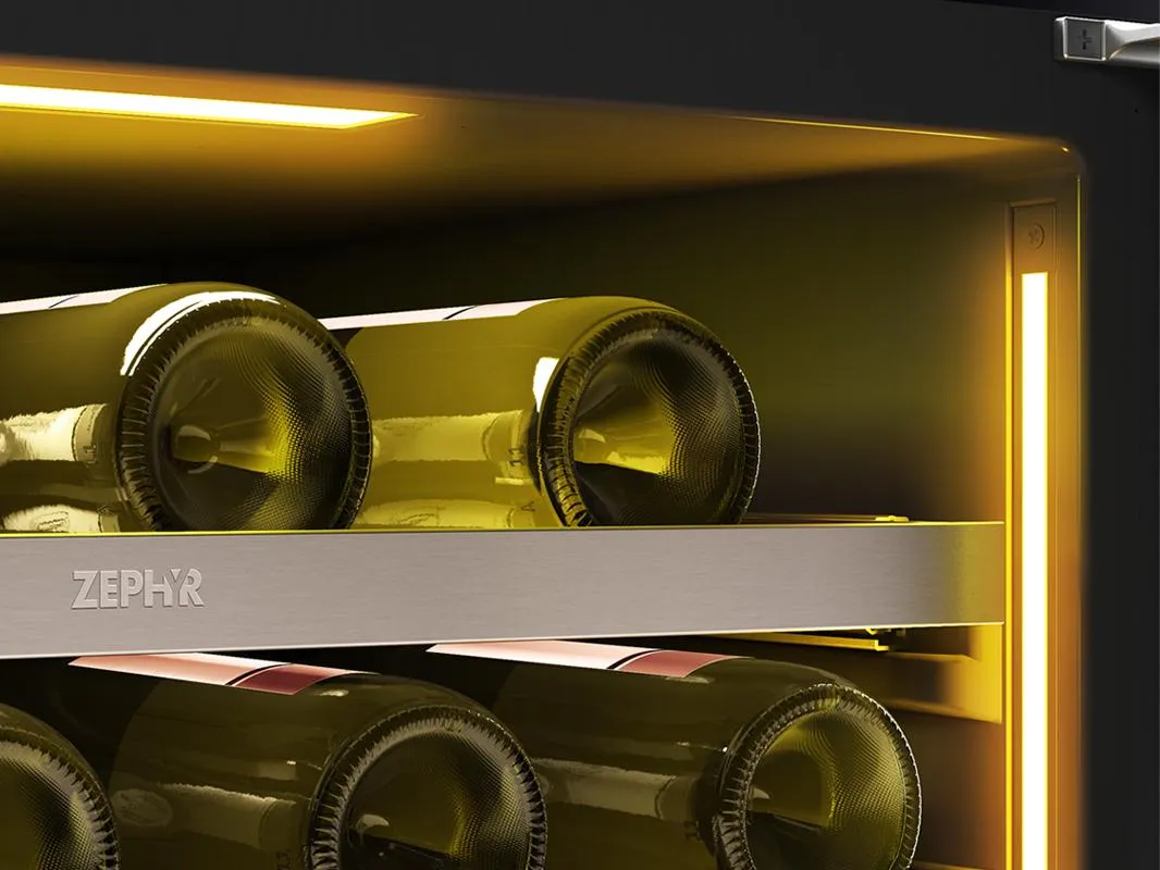 Zephyr PRW24F02CG 24 Full Size Dual Zone Wine Cooler