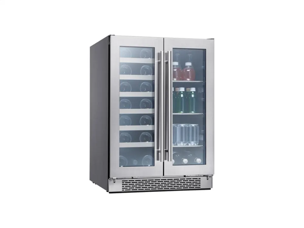 Zephyr PRWB24C32BG 24 French Door Dual Zone Wine & Beverage Cooler